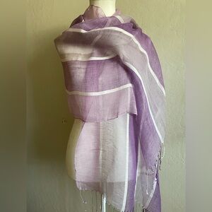 Purple linen wrap